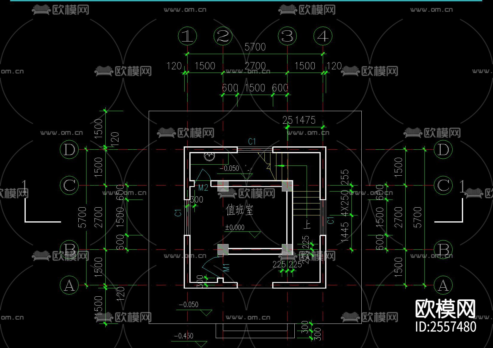 欧式瞭望塔节点大样下载（渲染图2）