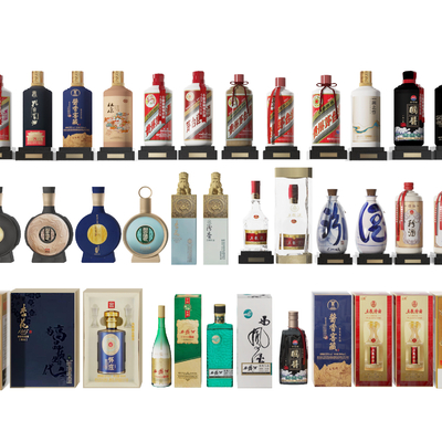  白酒 酒盒su模型 