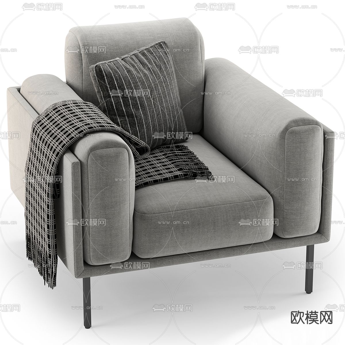 FLEXFORM 休闲椅3d模型下载_ID14011297_3dmax免费模型-欧模网