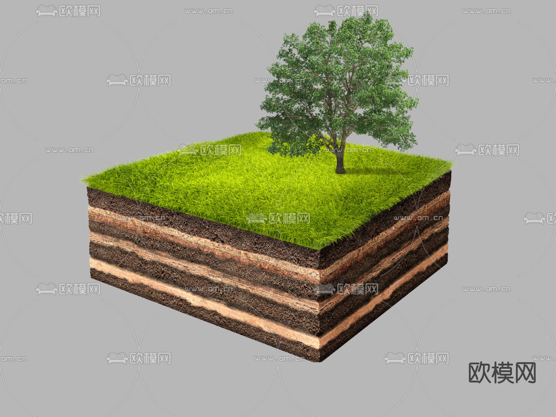 蛋糕草地psd下载