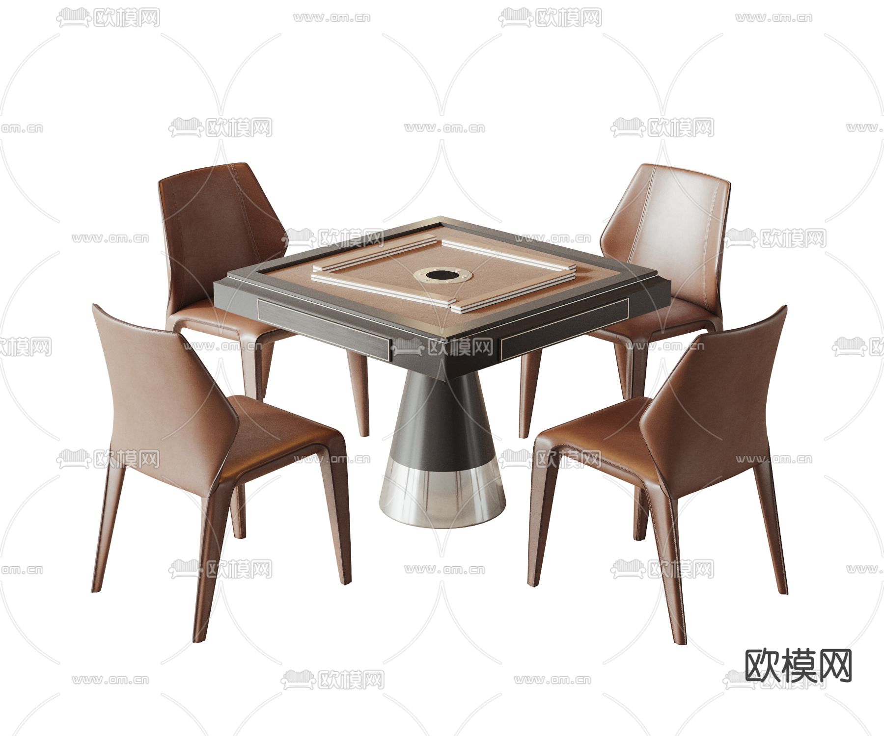 娱乐桌 麻将桌su模型下载（渲染图1）