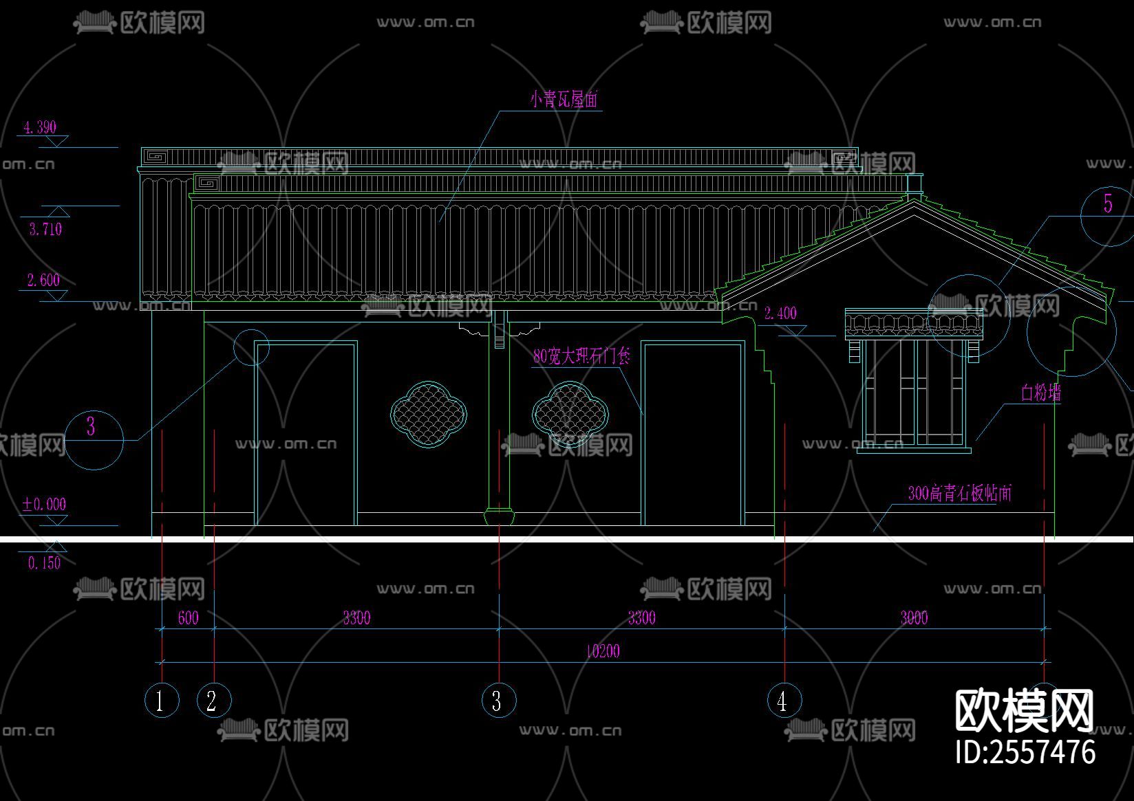 中式古建仿古厕所节点大样下载（渲染图1）