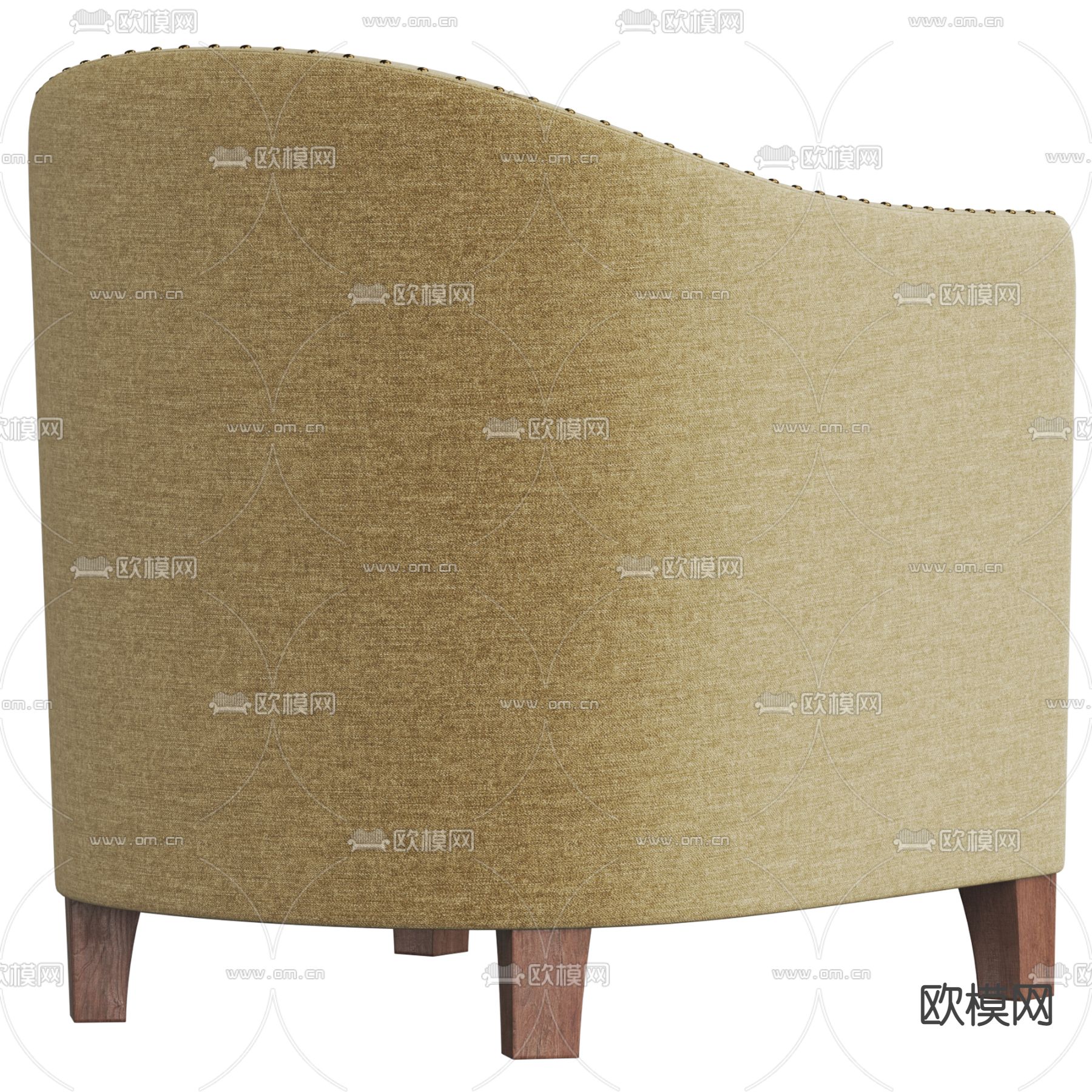 现代沙发 单人沙发3d模型下载（渲染图3）