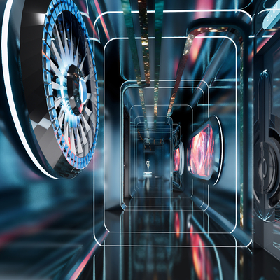  现代KTV过道su模型 