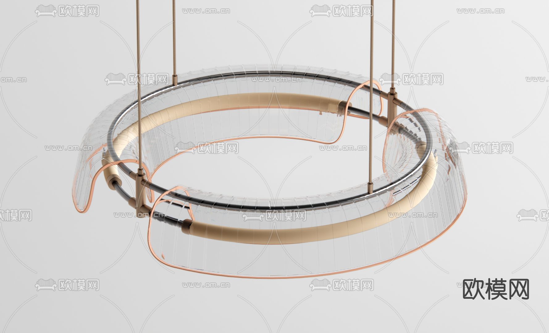 现代环形吊灯su模型下载_ID14010642_sketchup模型下载-欧模网