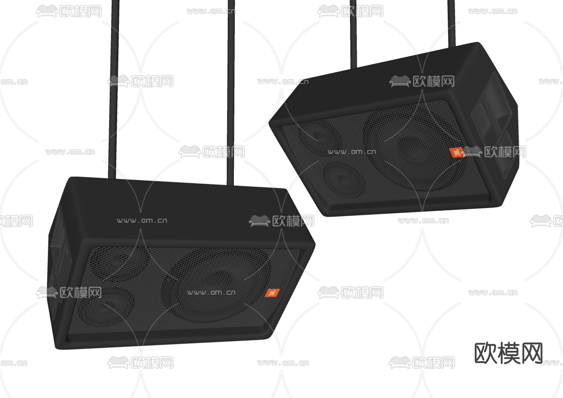 音响 音箱 吊挂音响su模型下载（渲染图2）