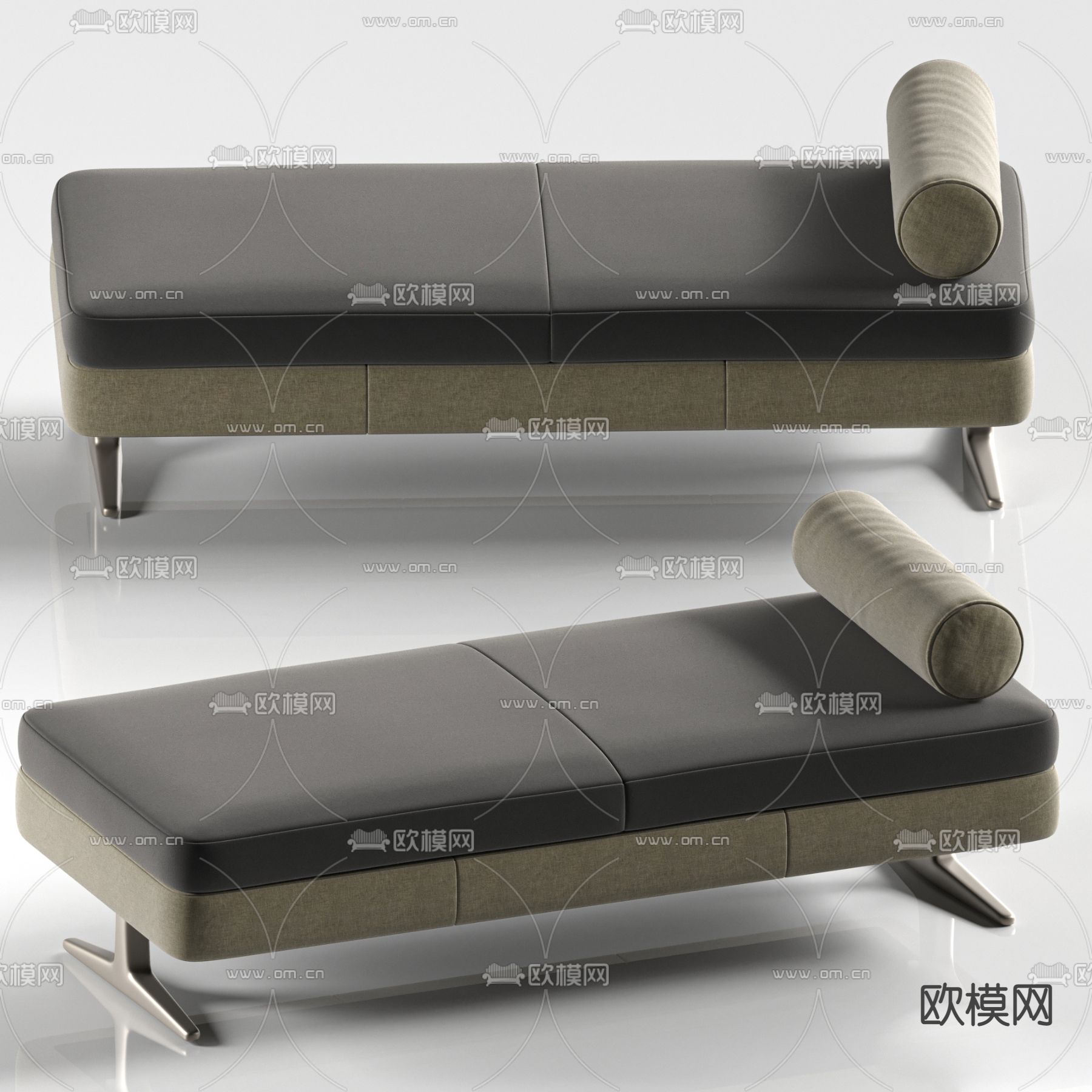 床尾凳 长凳su模型下载（渲染图1）