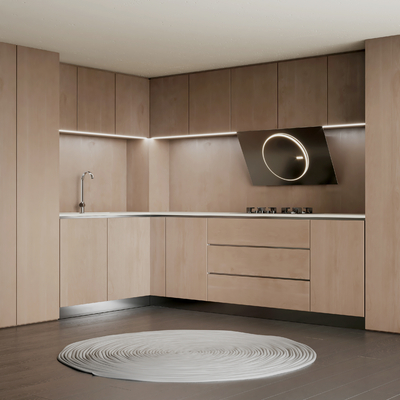  厨房 橱柜su模型 