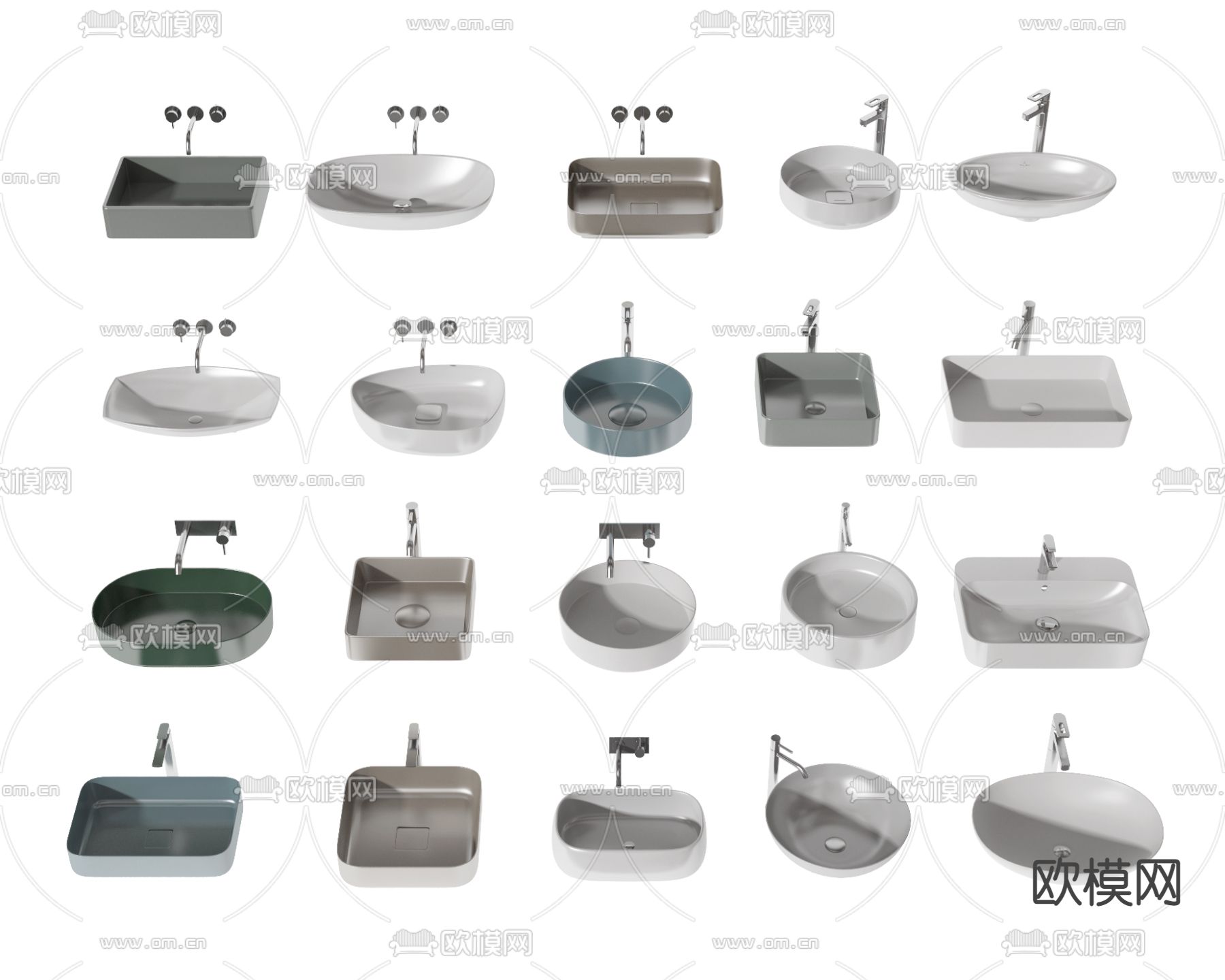 洗手盆 台盆3d模型下载