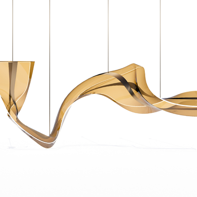  现代异形装饰吊灯su模型 