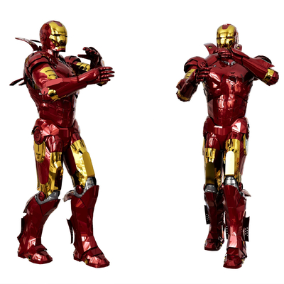  钢铁侠 手办su模型 