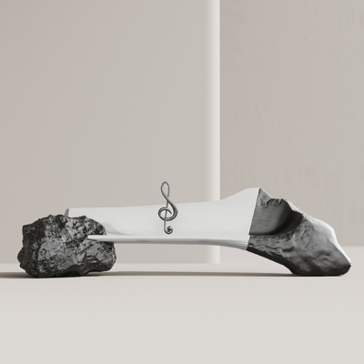  石头长椅 户外长椅su模型 