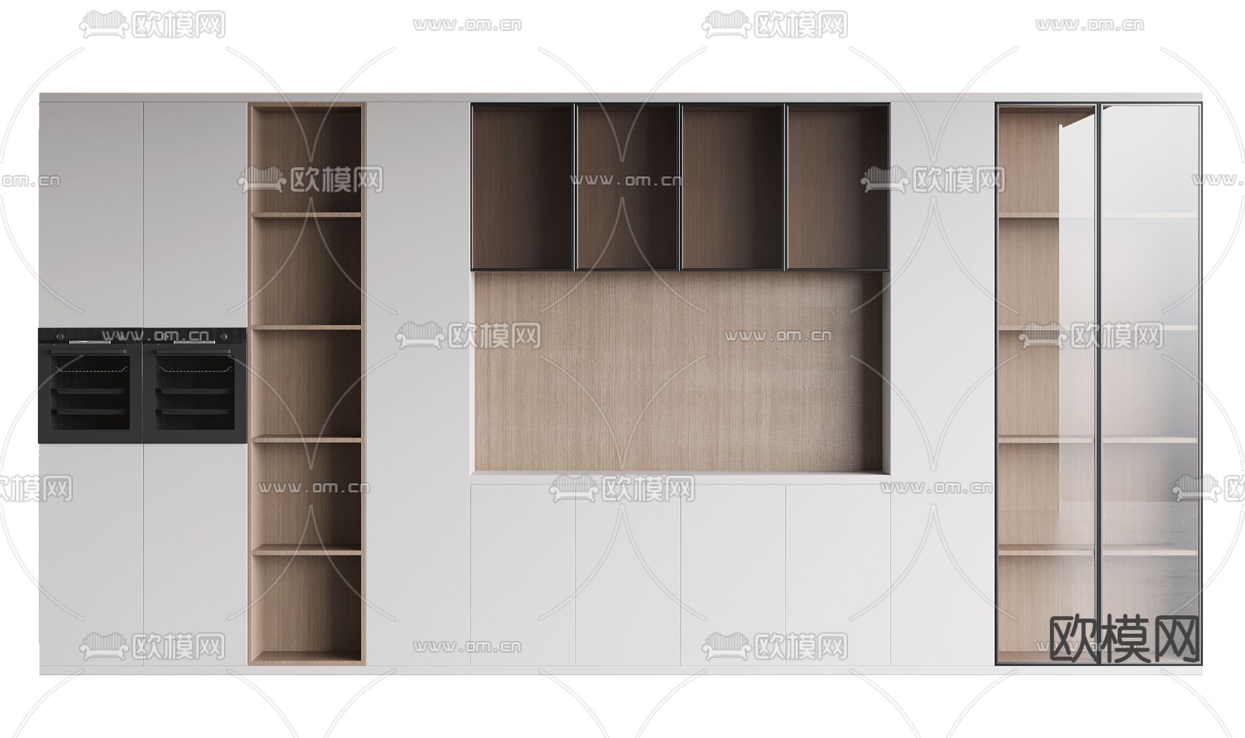 现代酒柜3d模型下载