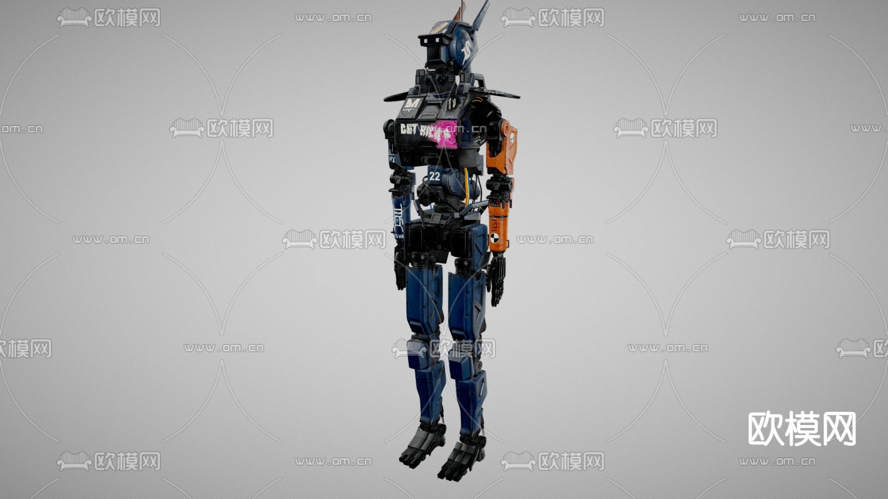 智能机器人su模型下载（渲染图3）