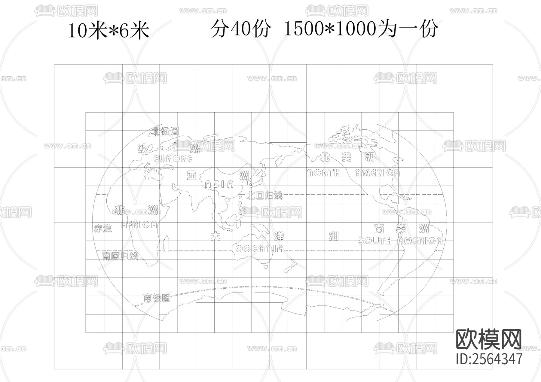 百款山水画CAD图库下载（渲染图5）