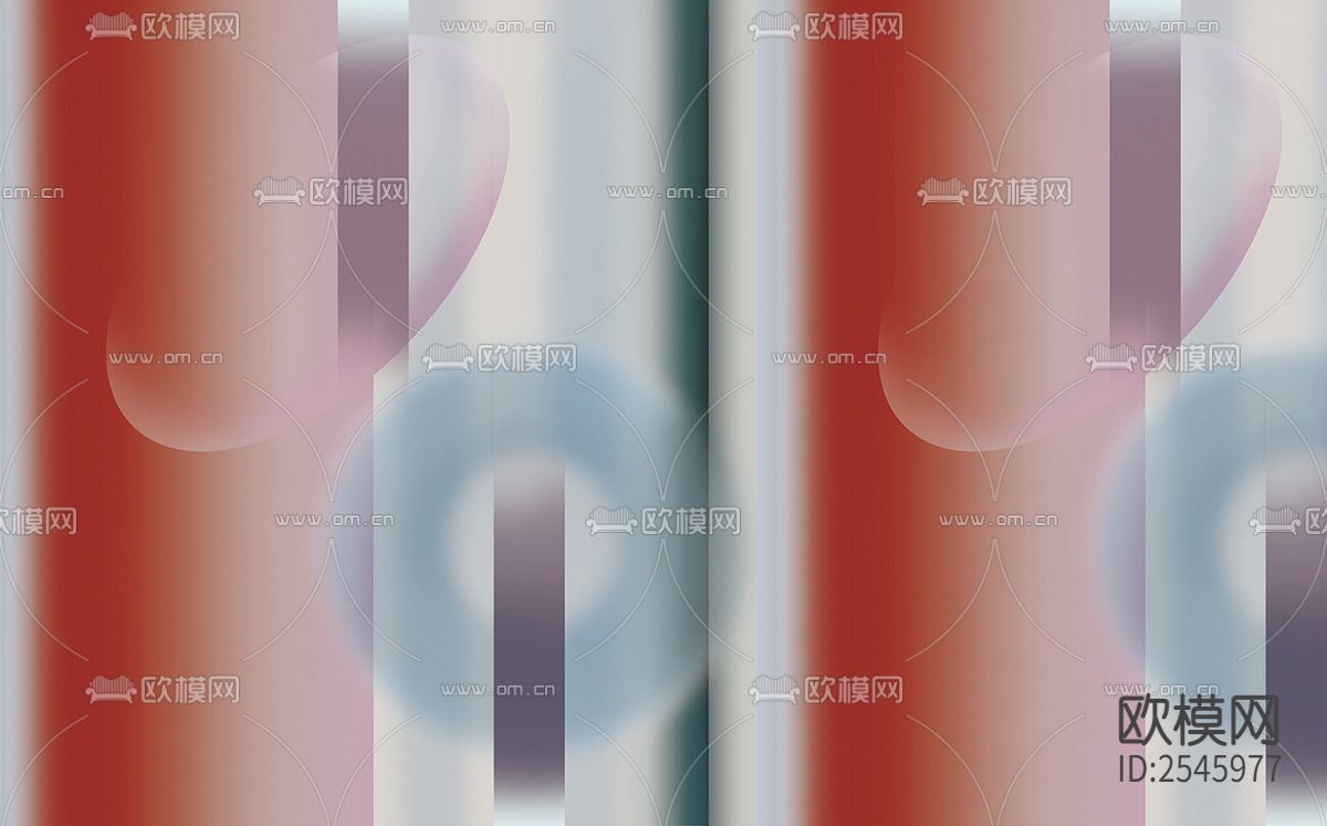 简约壁画下载（渲染图4）