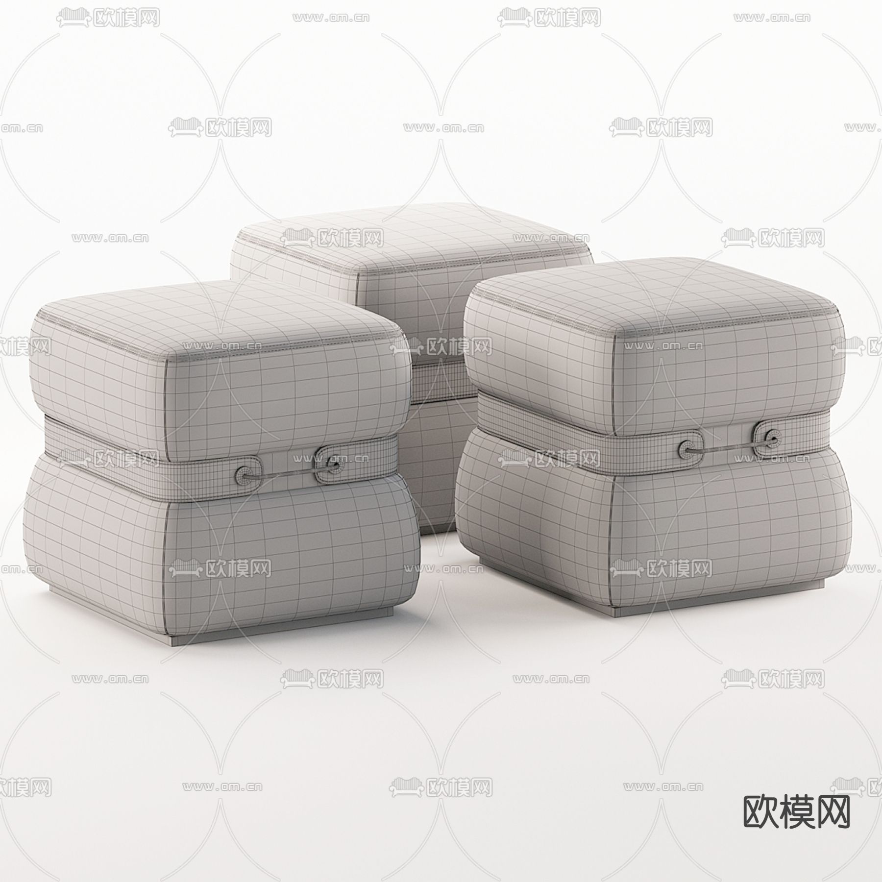 凳子 梳妆凳3d模型下载（渲染图2）