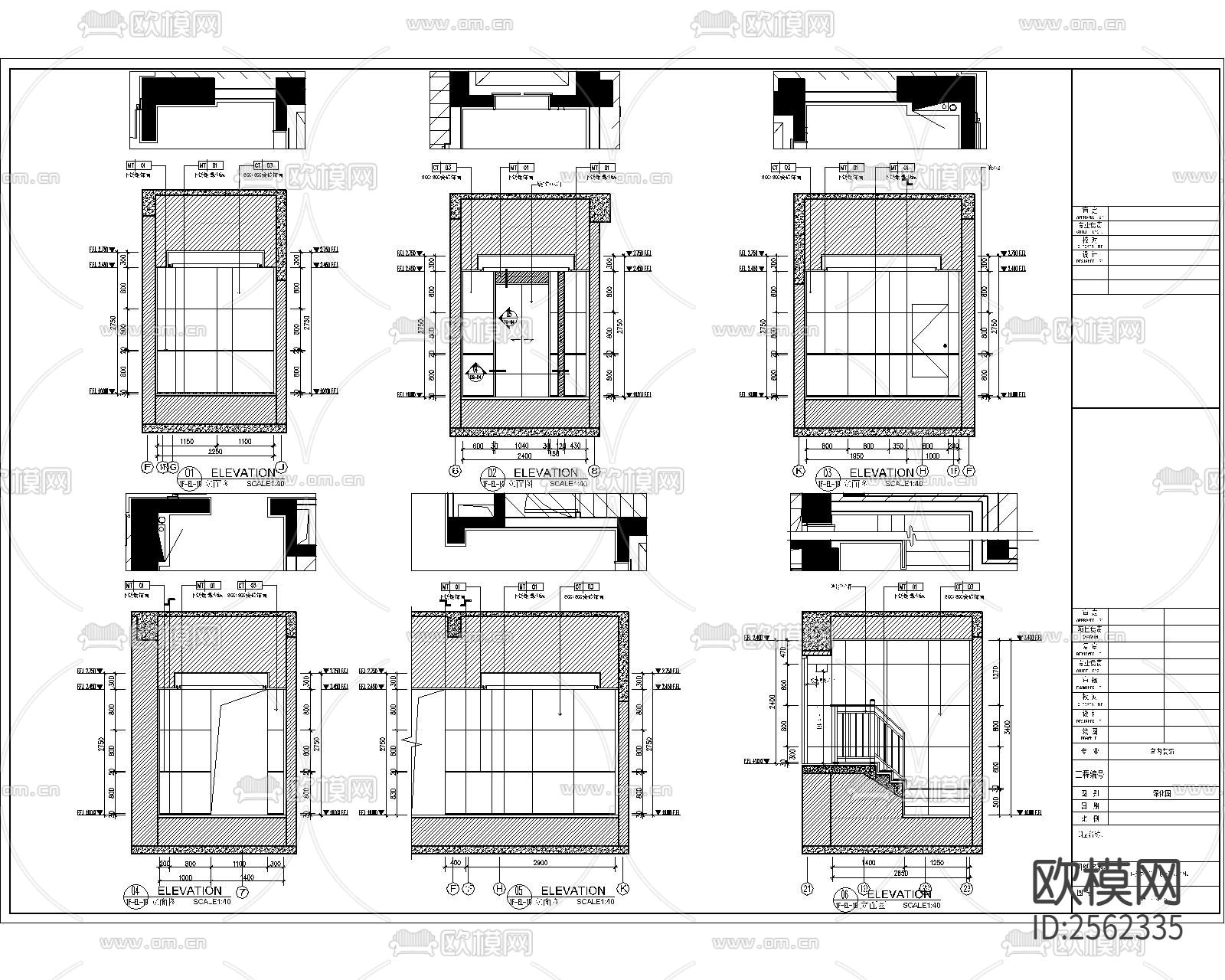 住宅小区平层cad施工图下载（渲染图7）