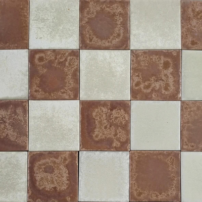  双色拼接做旧地砖 