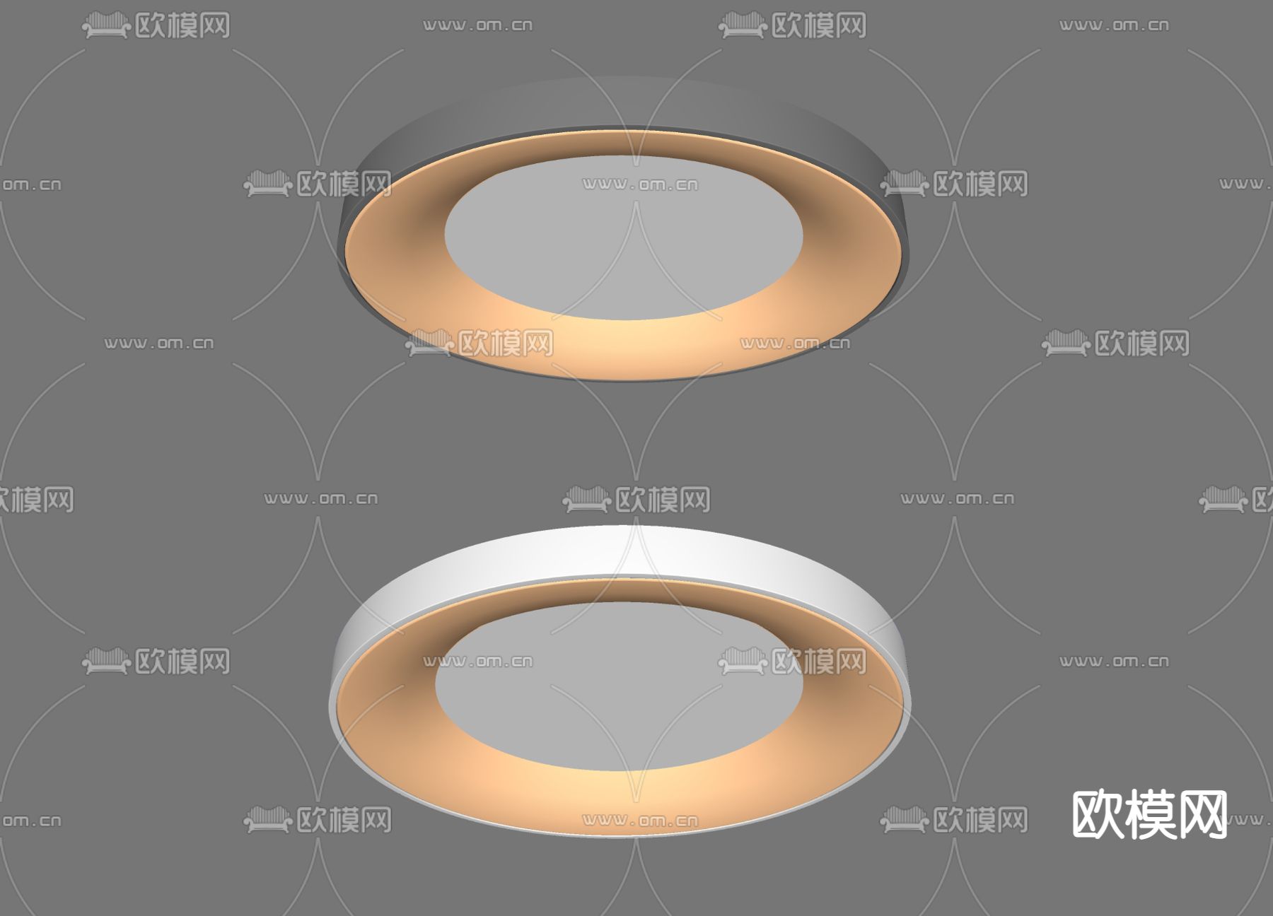 吸顶灯su模型下载（渲染图2）