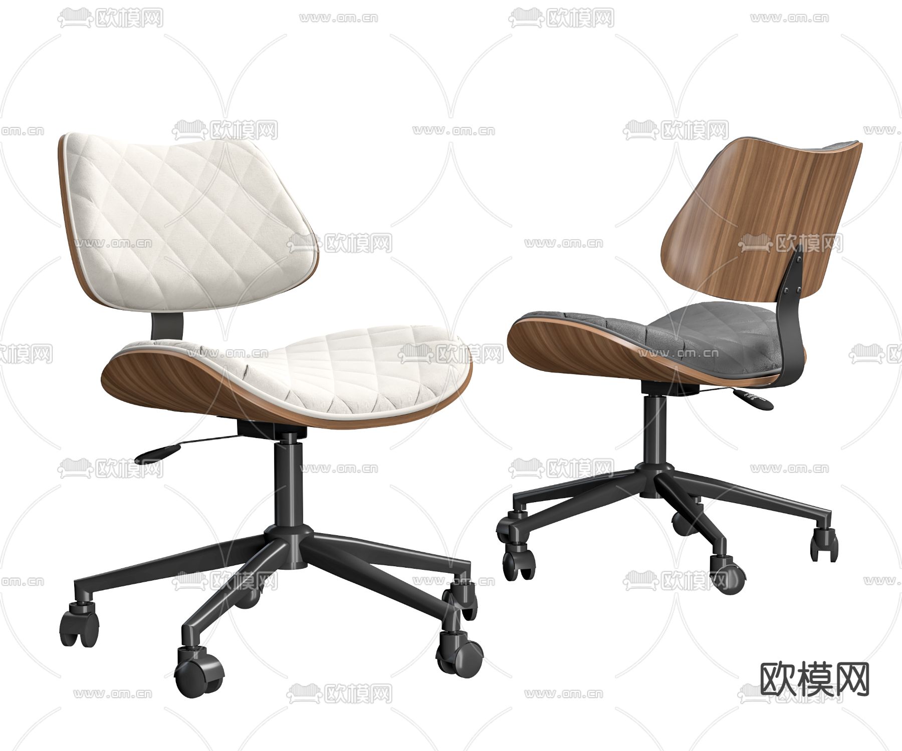 办公椅 职员椅su模型