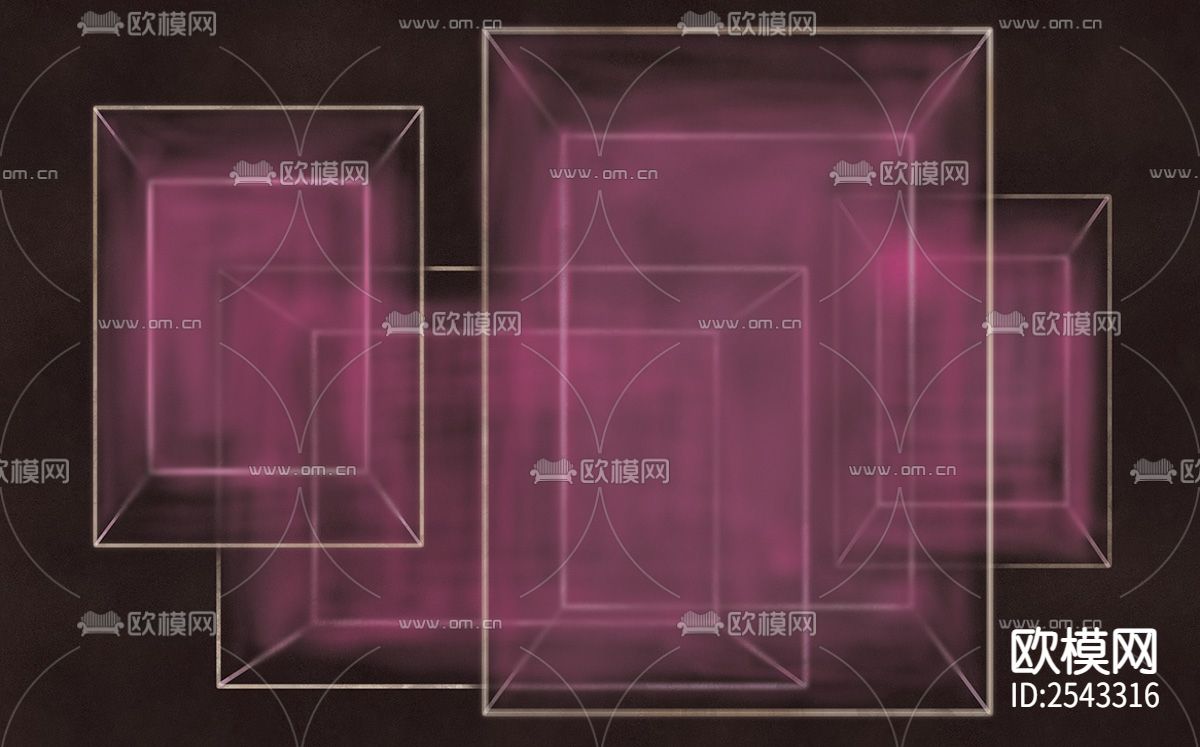 几何墙纸下载（渲染图2）