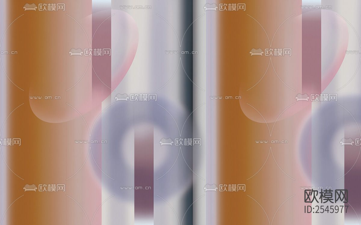 简约壁画下载（渲染图1）