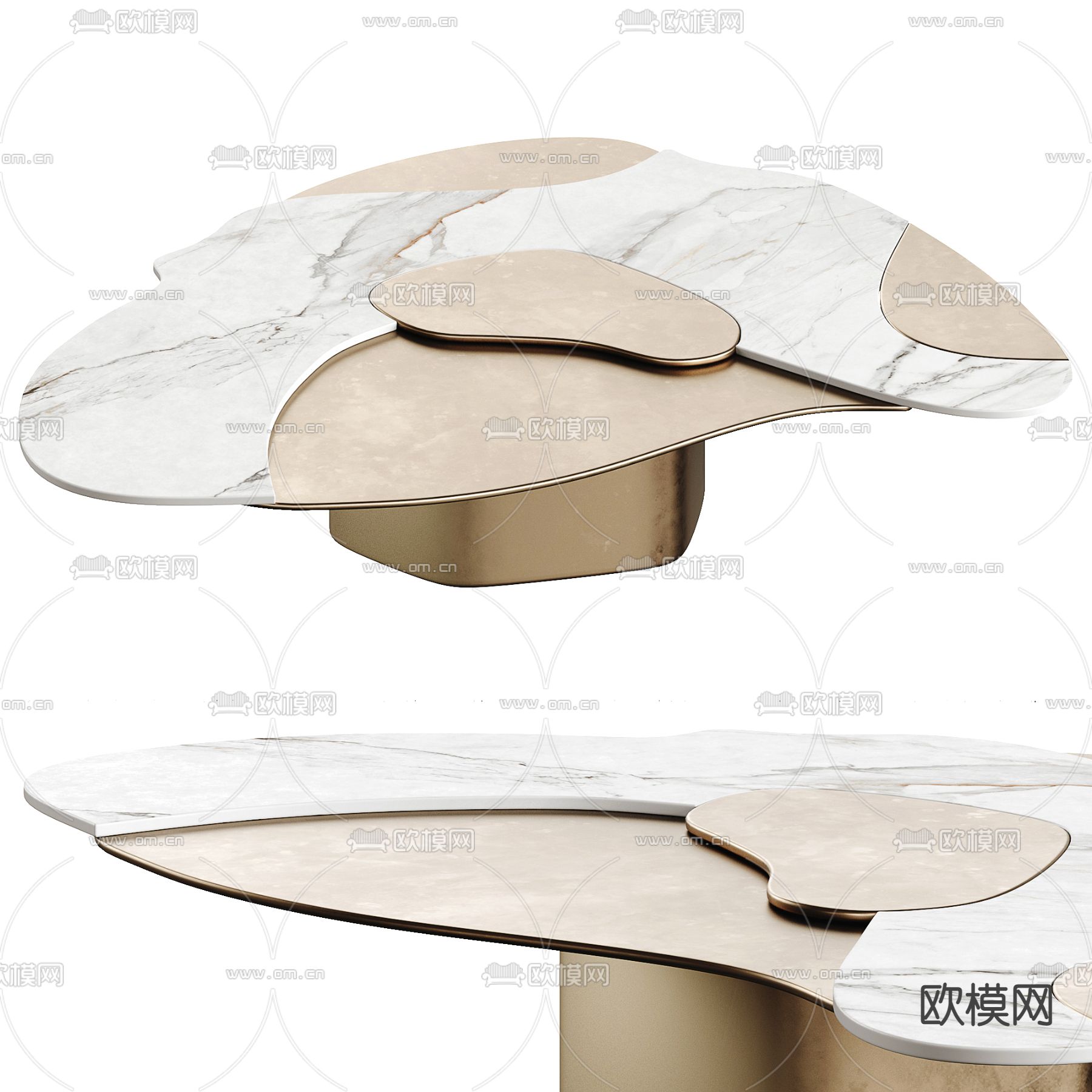 Cattelan Italia 轻奢茶几3d模型下载