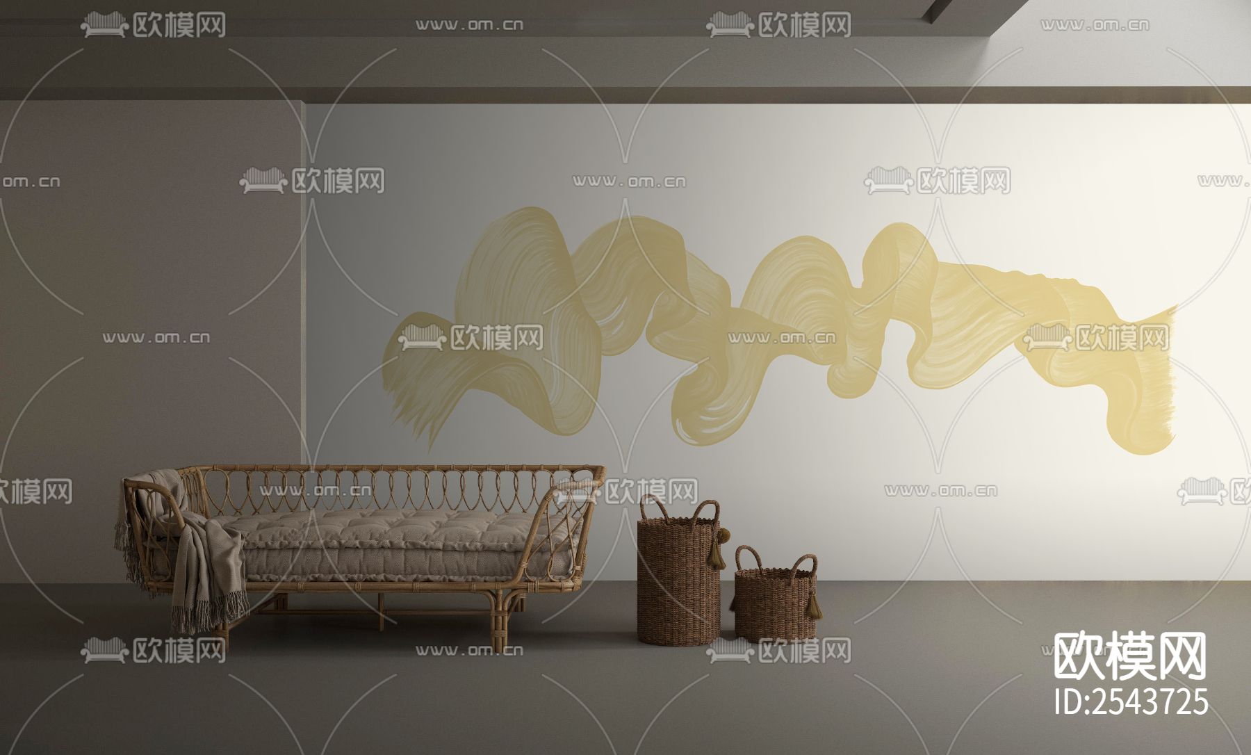 抽象墙纸下载（渲染图1）