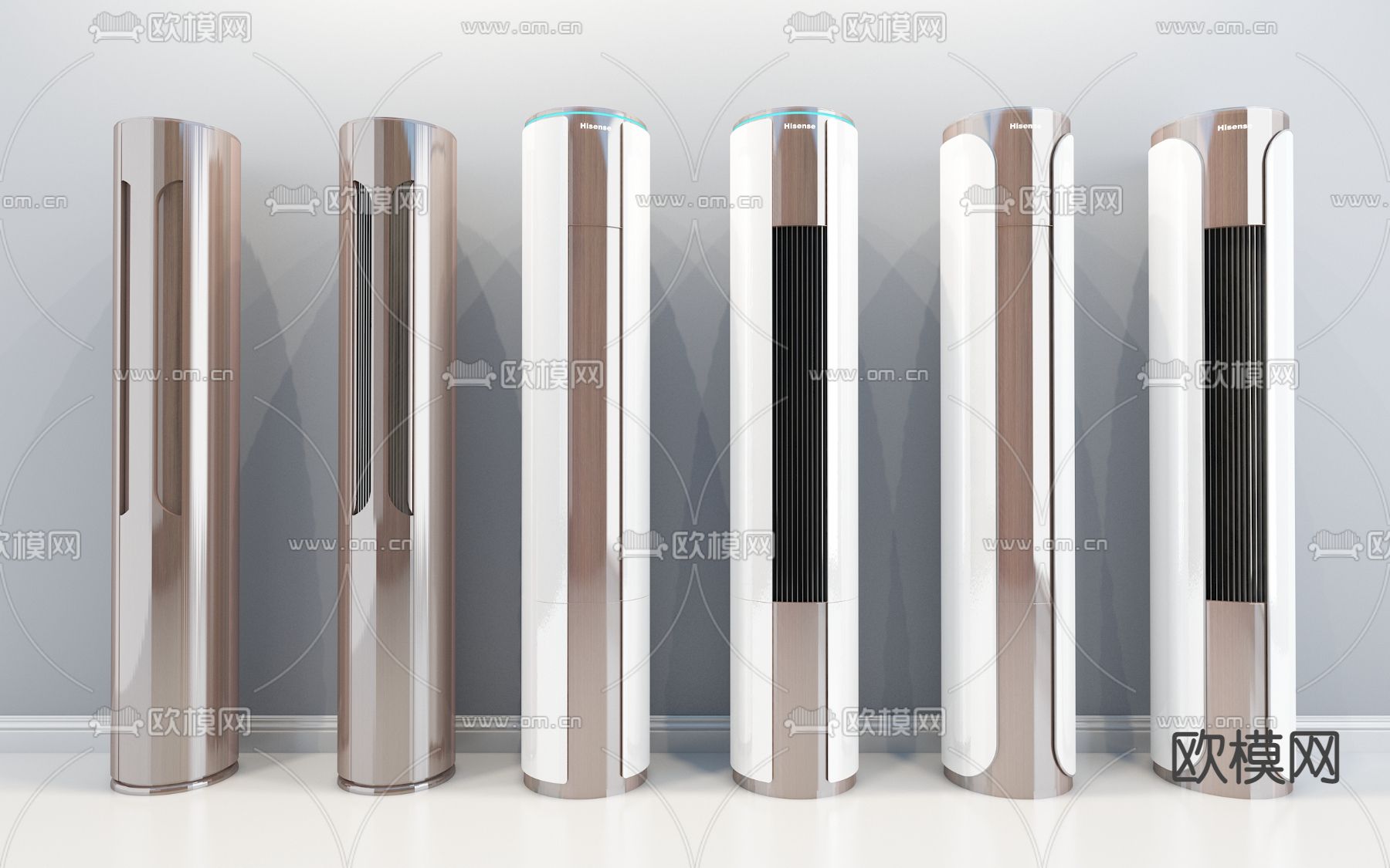 立式空调 柱形空调3d模型下载
