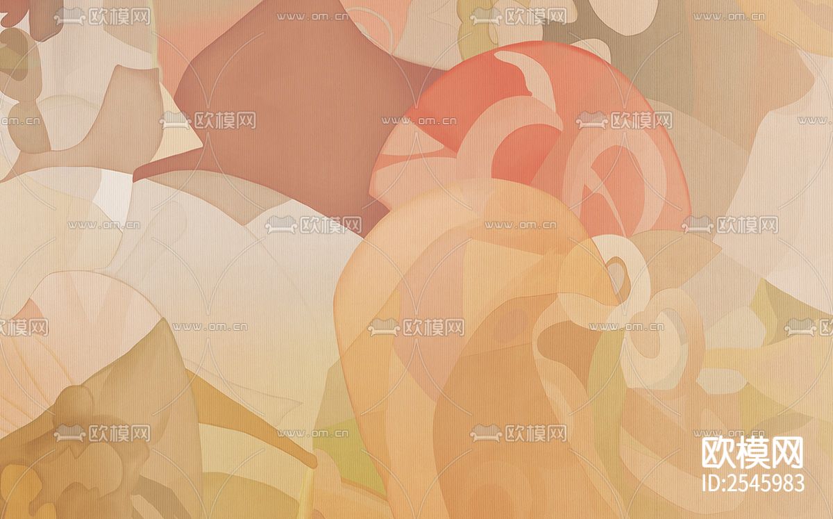 简约壁画下载（渲染图5）