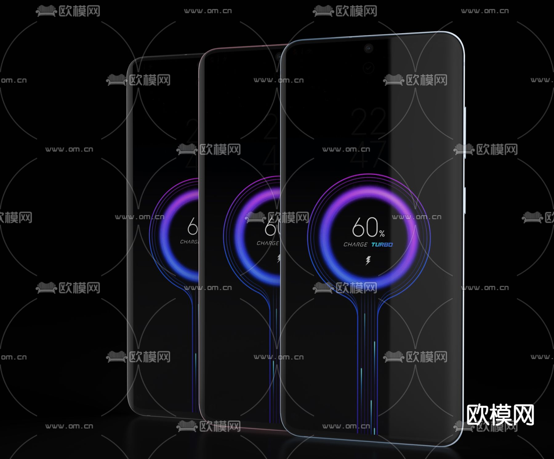 三星手机3d模型下载（渲染图1）