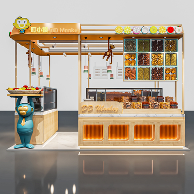  干果摊 零售摊su模型 