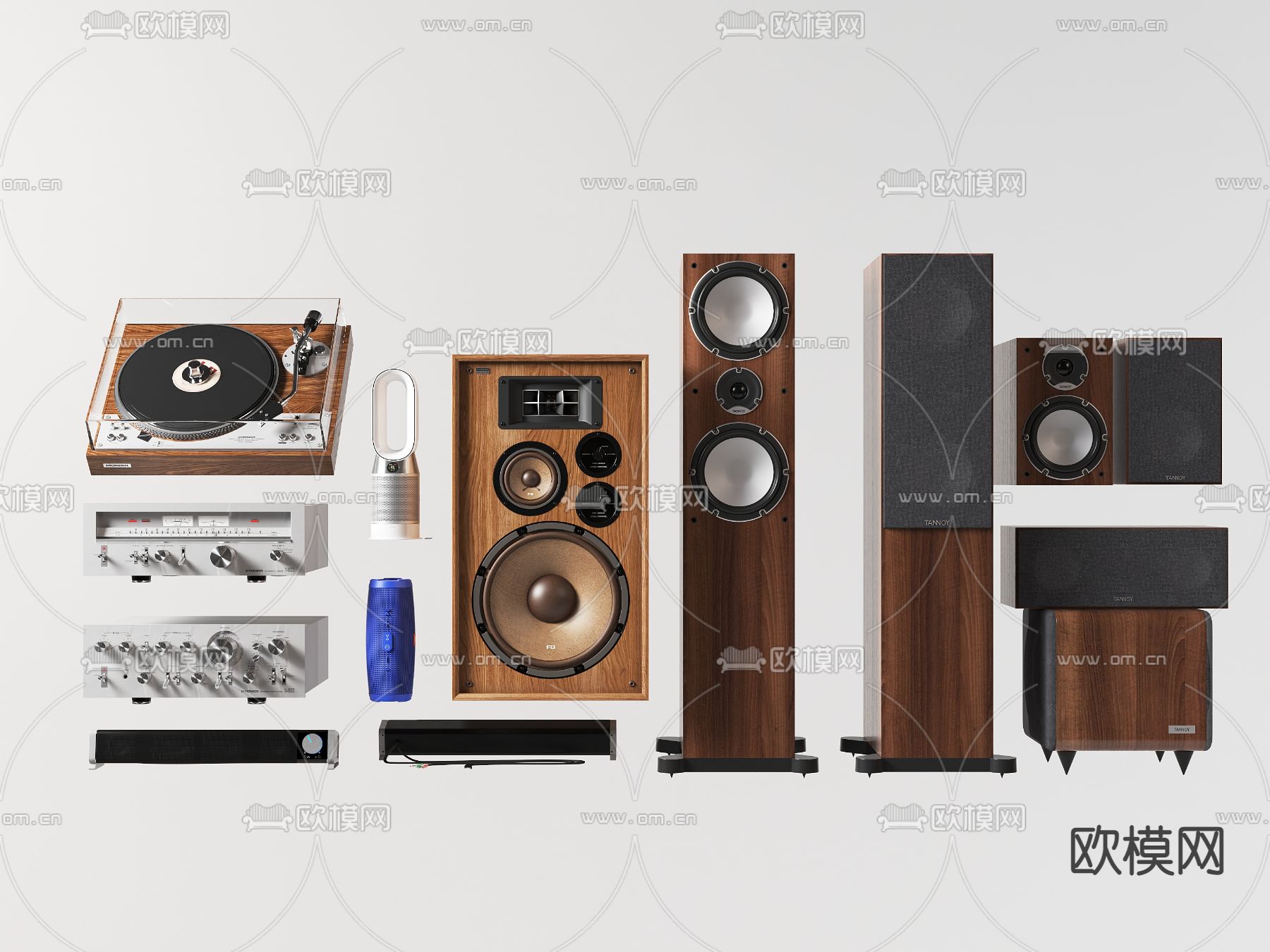 音响 音箱 碟机 留声机3d模型下载