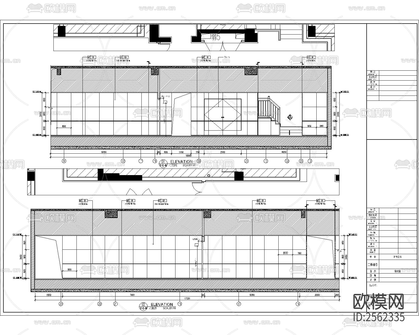 住宅小区平层cad施工图下载（渲染图8）