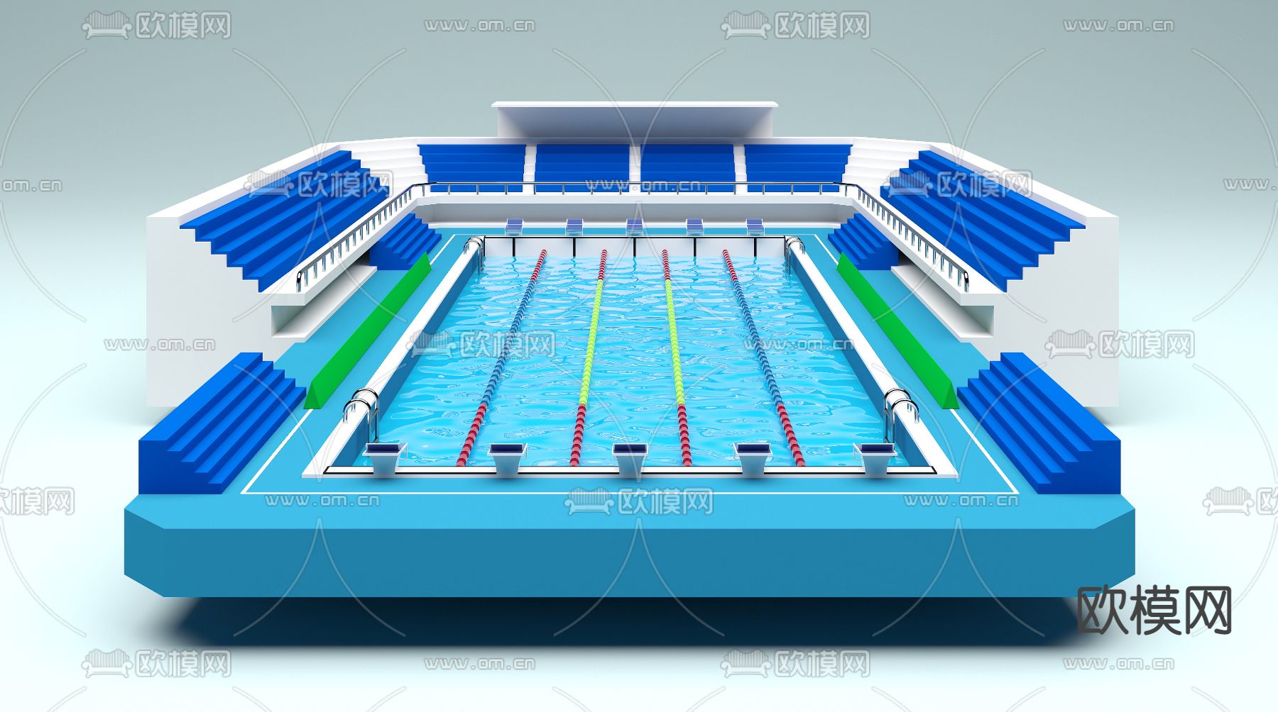 游泳池3d模型下载