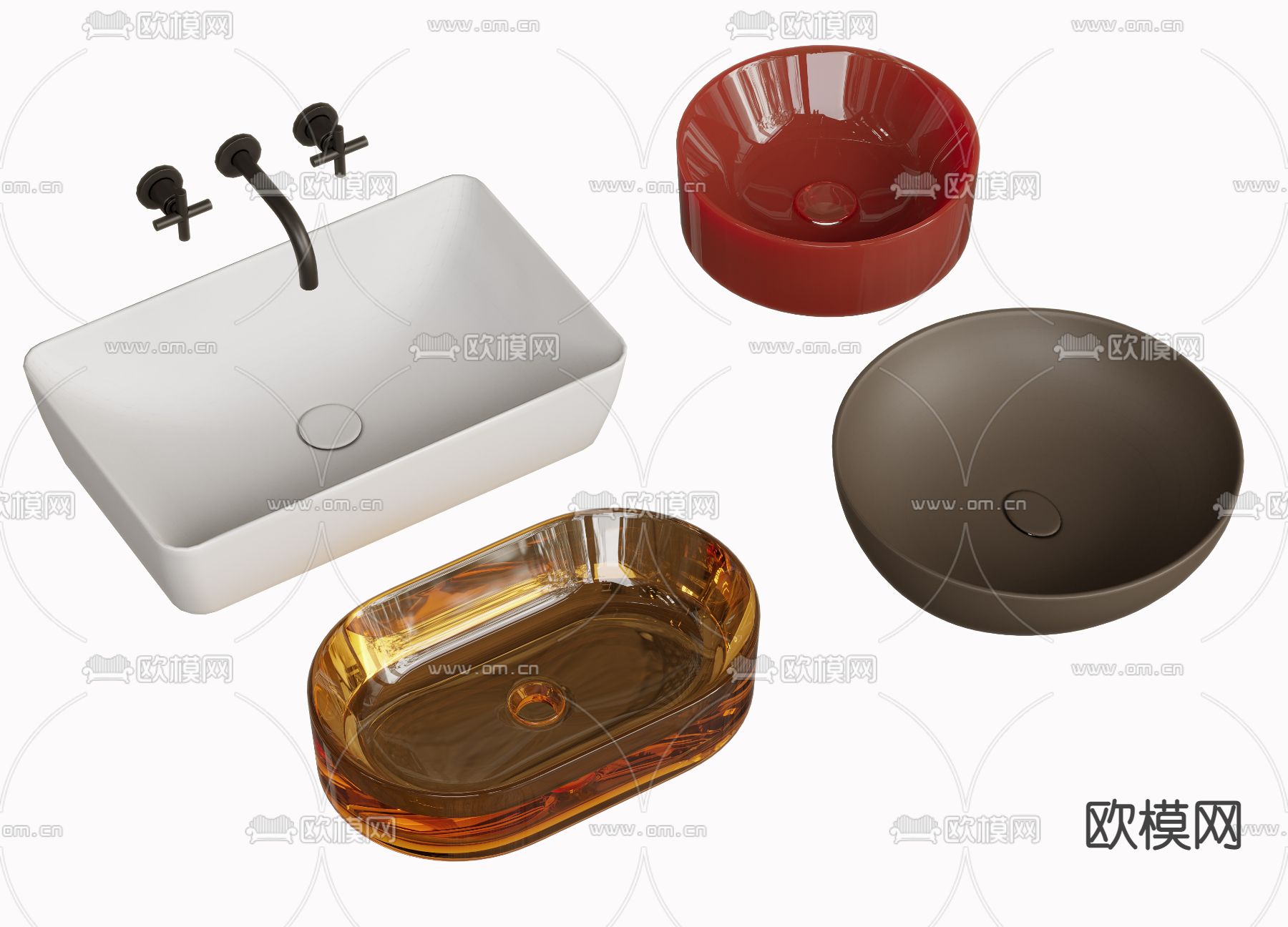洗手盆 台盆3d模型下载