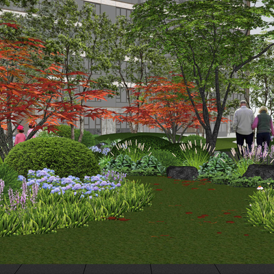  花卉花草 花丛花灌su模型 