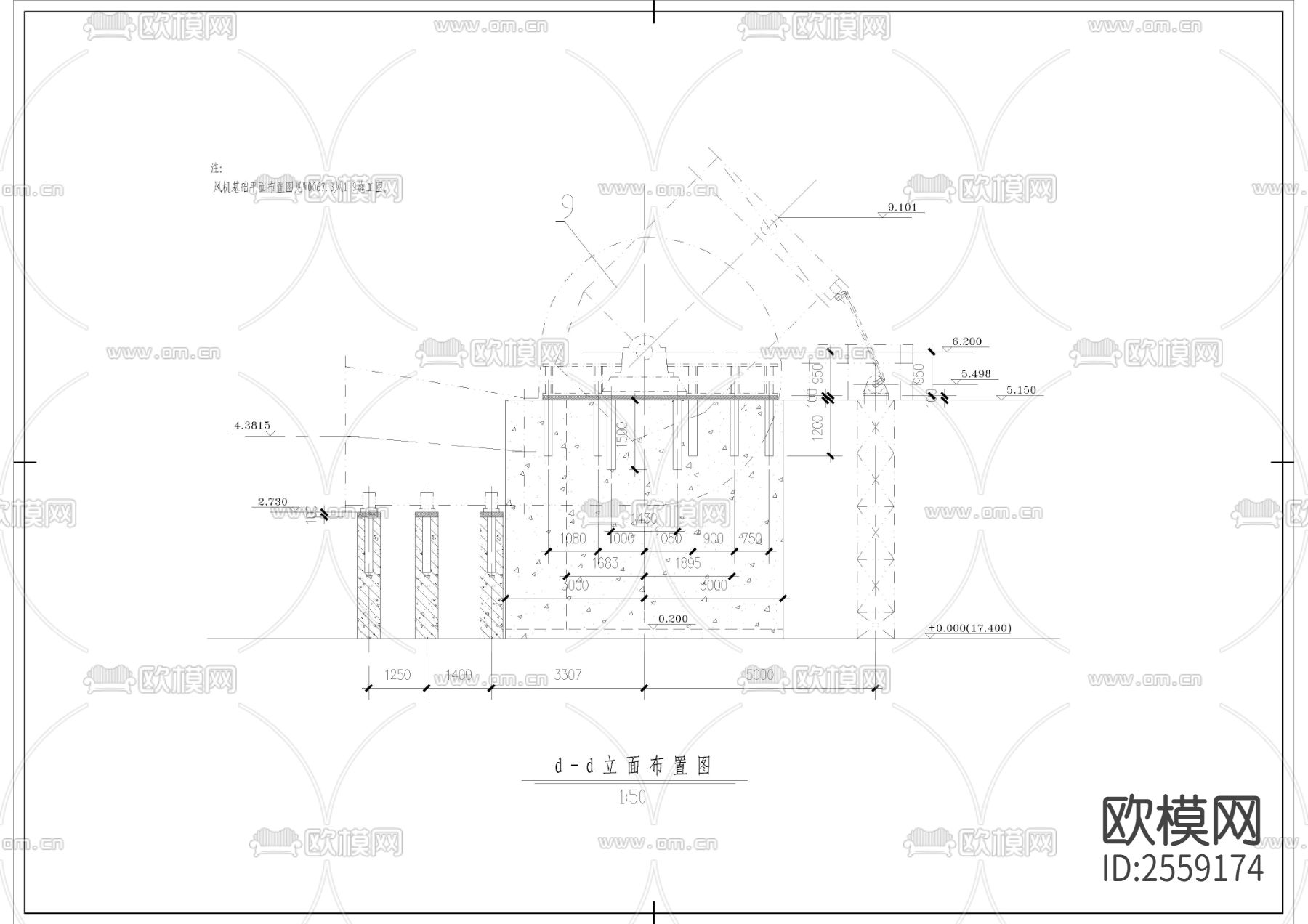 钢铁厂烧结机除尘系统CAD施工图下载（渲染图6）