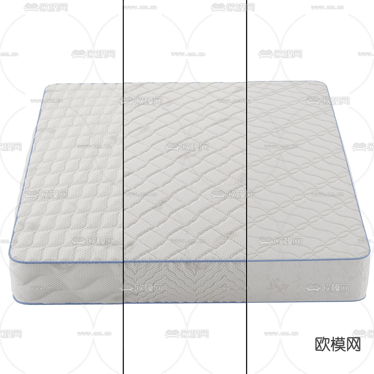 床垫 席梦思3d模型下载（渲染图2）