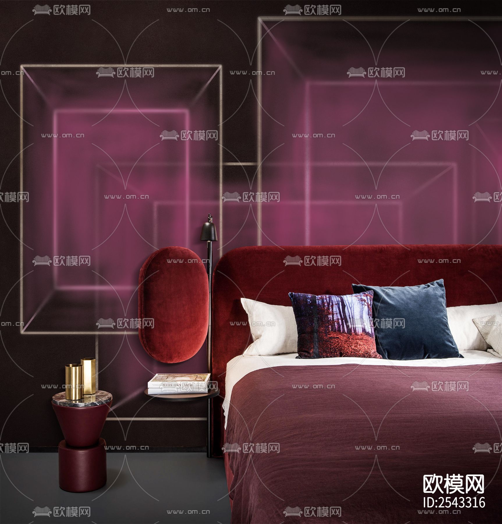 几何墙纸下载（渲染图1）