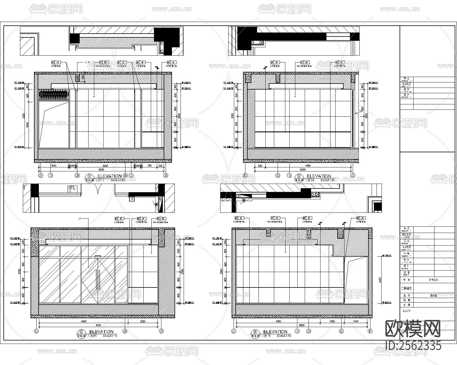 住宅小区平层cad施工图下载（渲染图6）