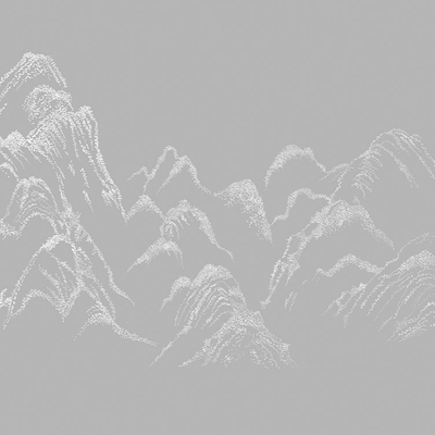  新中式山水墙纸 