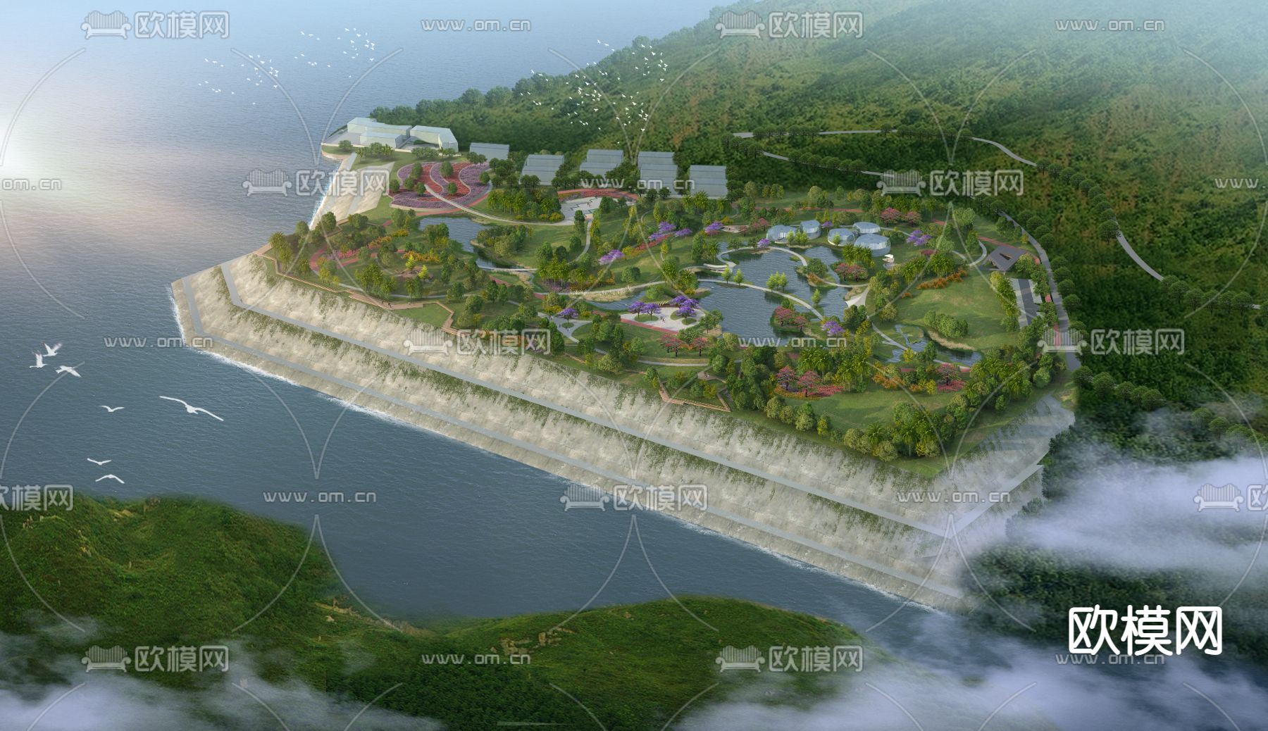 河滨公园psd下载