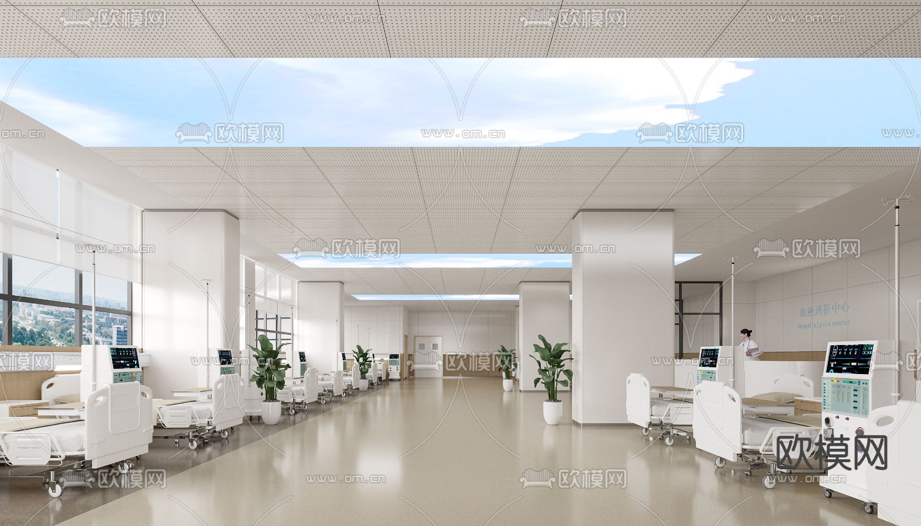 医院 血液透析室3d模型下载