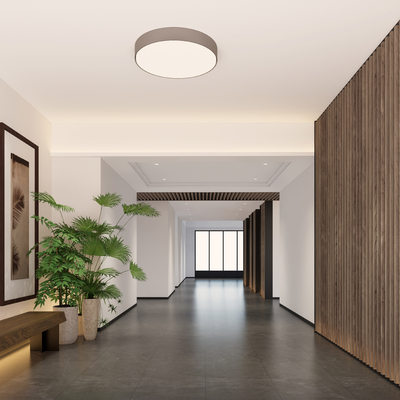  现代酒店过道su模型 