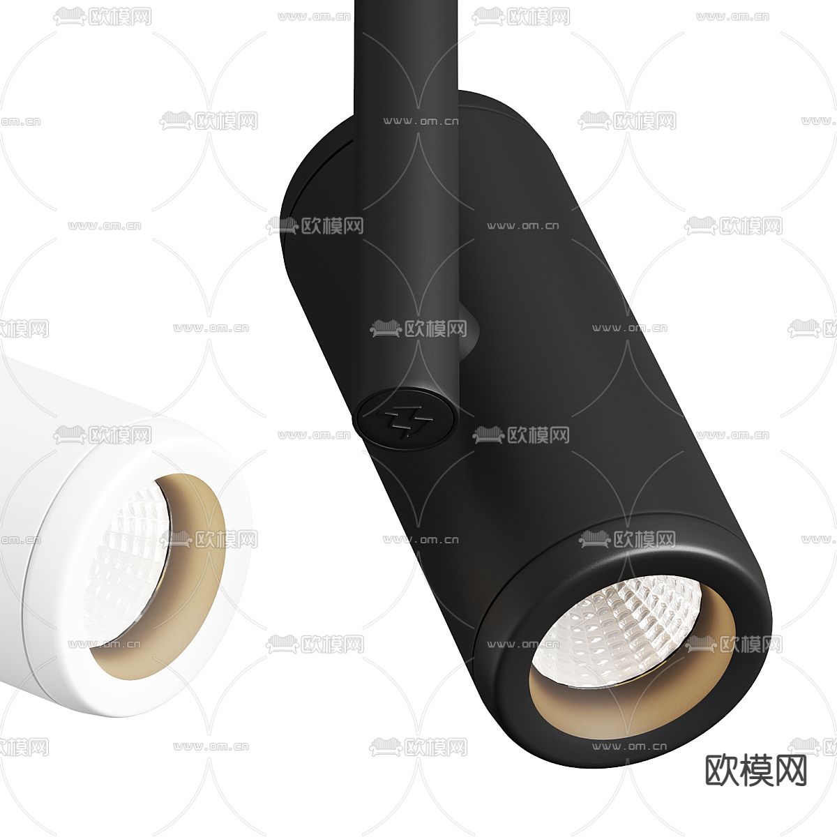 筒灯射灯3d模型下载（渲染图3）