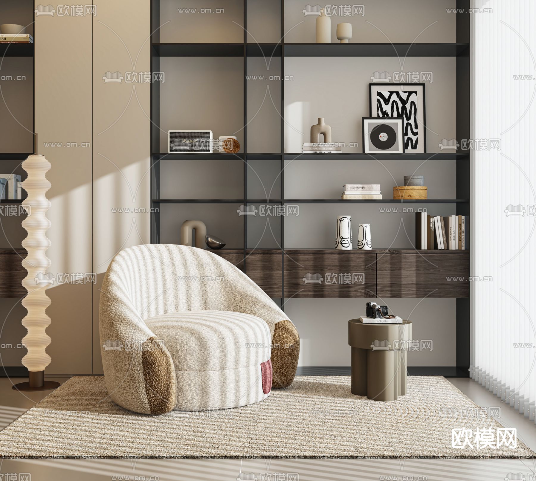 现代沙发 单人沙发3d模型下载