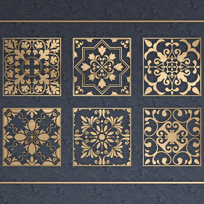  简欧雕刻雕花su模型 