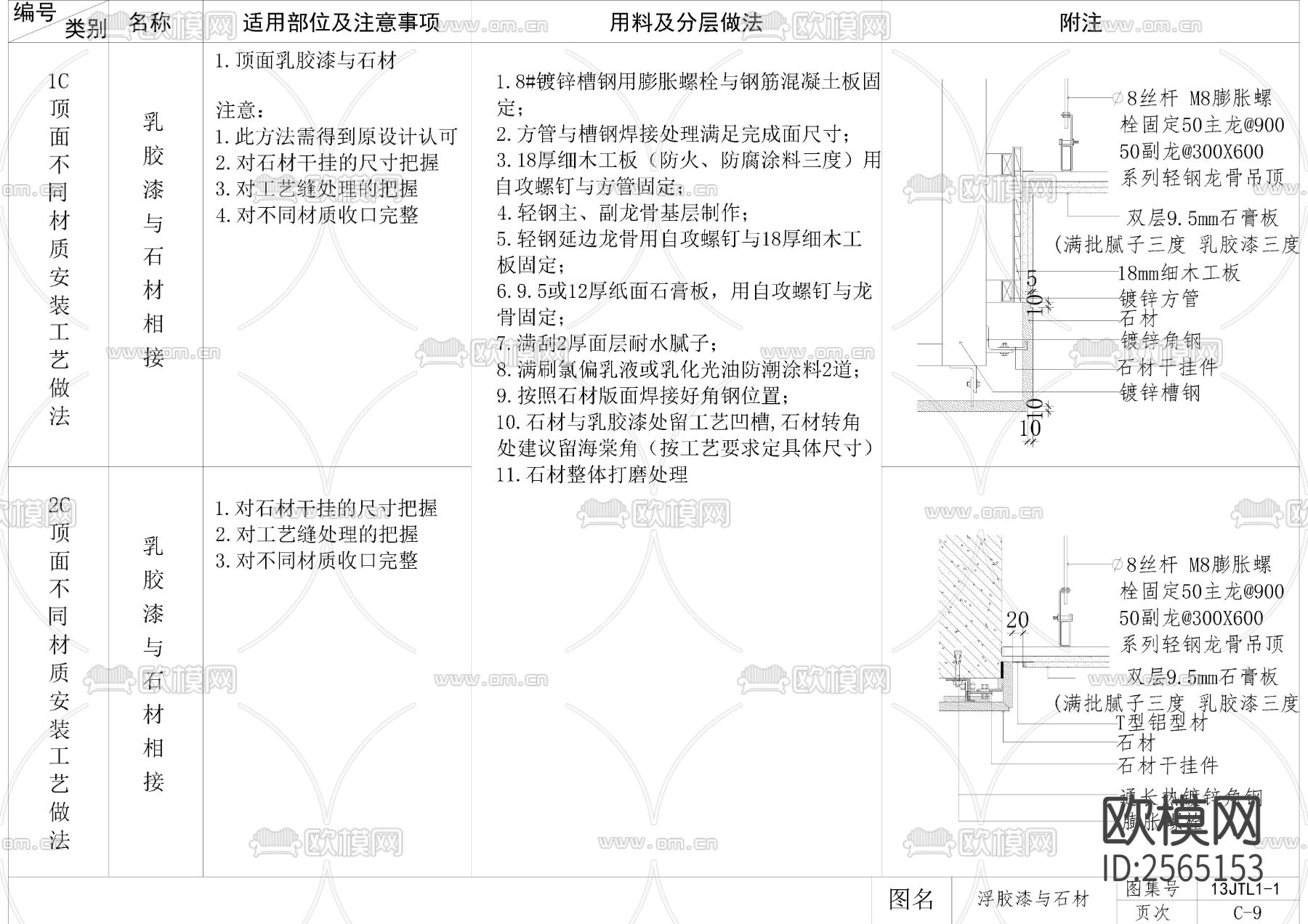 装修材料CAD施工图下载（渲染图3）